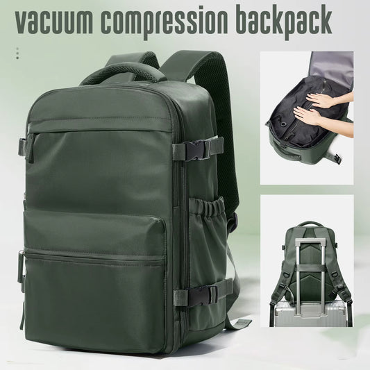 Discover the Ultimate Vacuum Backpack: Large Capacity Travel Bag for Men and Women - Perfect for Business, School, and Adventure!